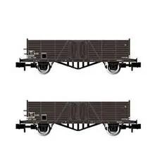 SNCF, 2-tlg. Set 2-achs. offene Güterwagen Tow, mit Kohle