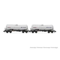 SNCF, 2-tlg. Set 4-achs. isolierter Kesselwagen