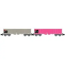 SBB, 2-tlg. Set offene Güterwagen Eaos