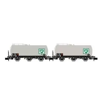 SNCF, 2-tlg. Set 3-achs. Kesselwagen
