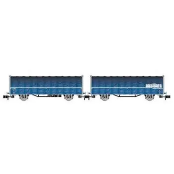 FS, kurzgekuppelter Schiebeplanen-Doppelwagen (2 x2 Achsen) der Bauart Laails 2
