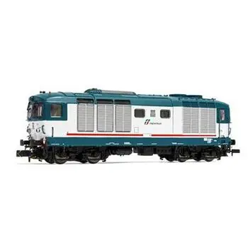FS, Diesellokomotive D.445 der 3. Bauserie mit vier Stirnlampen und DCC-Sounddecoder
