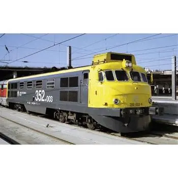 RENFE, Diesellokomotive 352-003 Virgen del Perpetuo Socorro, gelb-grau, Ep. V, DCC-Decoder