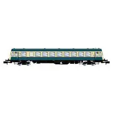 DB, vierachsiger Dieseltriebwagen BR 627.0, blau/beig, Ep. IV, DCC-Sound