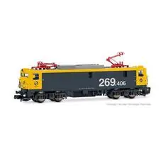 RENFE, Elektrolokomotive 269-400, gelb-grau LargoRecorrido, Ep. V