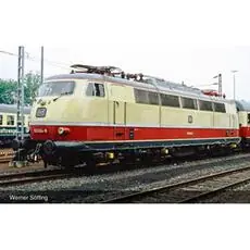 DB, Elektrolokomotive 103 004, Beige/Rot, dunkelgraues Dach, Einholmstromabnehmer