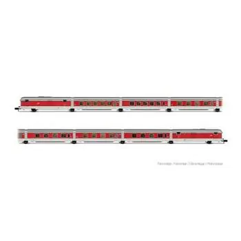 RENFE, 8er-Basisset Talgo III RD Barcelona Talgo,silberne Dachlackierung, Ep. III-IV