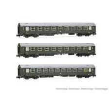 DR, 3-tlg. Set OSShD Typ B Reisezugwagen