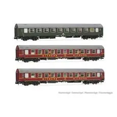 DR, 3-tlg. Set OSShD Typ B Reisezugwagen Spree-Alpen-Express