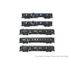 CIWL, 5-tlg. Set Reisezugwagen Orient Express