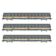 ALEX, 3-tlg. Set Reisezugwagen UIC-Z München - Regensburg, Grau/Weiß
