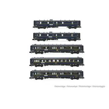 CIWL, 5-tlg. Set Reisezugwagen Orient Express