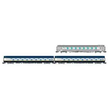 SNCF, dreiteiliges Set Train Expo, Set Nr. 3, 2 xT2-Schlafwagen + Barwagen