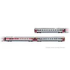 SBB, ETR 610 1. Serie, ICN-Lackierung mit roten Türen, 3er-Zwischenset, Ep. VI SBB, ETR 610 1. Serie, ICN-Lackierung mit roten Türen, 3er-Zwischenset, Ep. VI