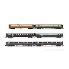 Intraflug/CIWL, 6er-Set: 50 Jahre Nostalgie-Istanbul-Orient-Express, 1976 Intraflug/CIWL, 6er-Set: 50 Jahre Nostalgie-Istanbul-Orient-Express, 1976