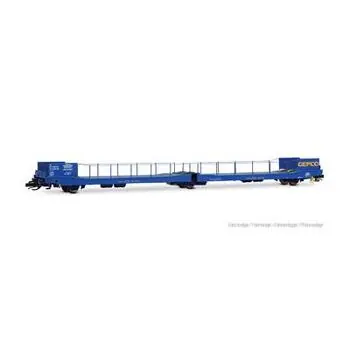 F-GEFCO, 3-achsiger Van-Transporter, Ladks, blaueLackierung mit Inschriften, Ep. VI