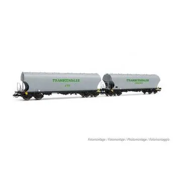 F-SOCO, 2-tlg. 4-achs. Schwenkdachwagen für den Getreidetransport
