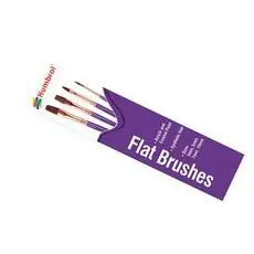Pinsel-Set, Flach, Größen 3, 5, 7, 10