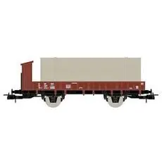 SNCF, 2-achsiger Flachwagen, beladen mit Rohren