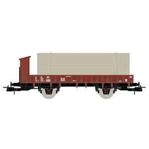 SNCF, 2-achsiger Flachwagen, beladen mit Rohren
