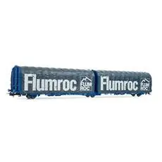 SNCF, dreiachsiger Schiebeplanenwagen, Lailps Blau, Flumroc
