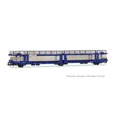 Transfesa, dreiachsiger Autotransporter, modernisierter Laeks 63C Hispanauto, blau, Ep. VI Transfesa, dreiachsiger Autotransporter, modernisierter Laeks 63C Hispanauto, blau, Ep. VI