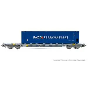 F-NOVA, 4-achs. Containerwagen Sgss, mit 45 Container P&O Ferrymasters