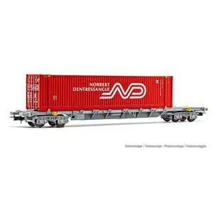SNCF, 4-achs. Containerwagen Sgss, mit 45 Container Norbert Dentressangle