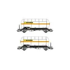 SNCF, 2-tlg. Set 2-achs. Gaskesselwagen mit Sonnenschutzdach