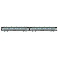 SNCF, 2-tlg. Set DEV Inox Reisezugwagen (kurz) B8mit Corail-Klassennummern