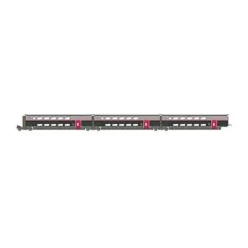 SNCF, TGV Duplex Carmillon, 3-tlg. Ergänzungsset
