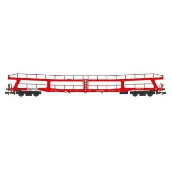2er Set Autotransportwagen DDm915 DB Autozug, Ep.Vv-rot