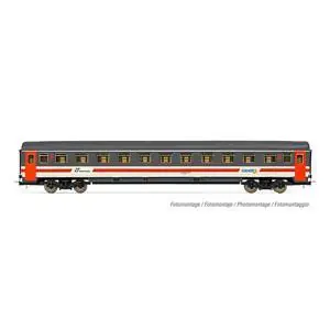 FS, 2. Klasse Wagen UIC-Z1, Grau/Weiß, Intercity Giorno, Roter Streifen
