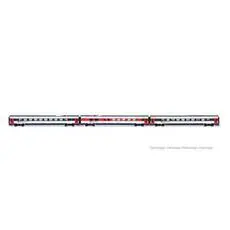 SBB, ETR 610 1. Serie, ICN-Lackierung mit roten Türen, 3er-Zwischenset, Ep. VI SBB, ETR 610 1. Serie, ICN-Lackierung mit roten Türen, 3er-Zwischenset, Ep. VI