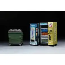 1/35 Getränkeautomaten, Müllcontainer