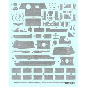1/35 Zimmerit-Deko A für Sd.Kfz. 171 Panther