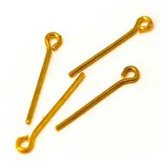 Ösen-Schraube, Messing, 3/32 x 9/16, 60 Stück