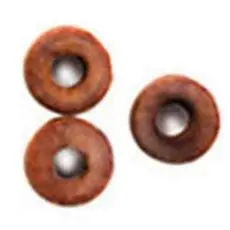Räder für Kanonen, Walnuss, 6 mm, 24 Stück