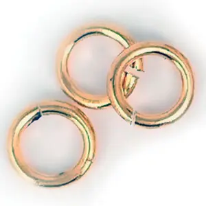 Spaltringe, Messing, 5 mm, 40 Stück