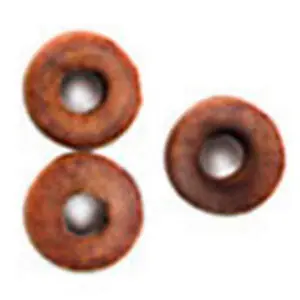 Räder für Kanonen, Walnuss, 5 mm, 24 Stück