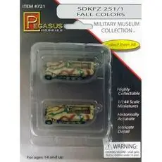 1/144 SdKFZ 251/1, farbig, Fertigmodell, 2 Stück