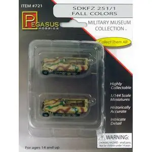 1/144 SdKFZ 251/1, farbig, Fertigmodell, 2 Stück