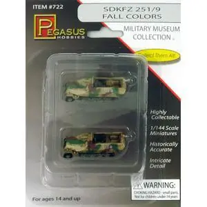 1/144 SdKFZ 251/9, farbig, Fertigmodell, 2 Stück
