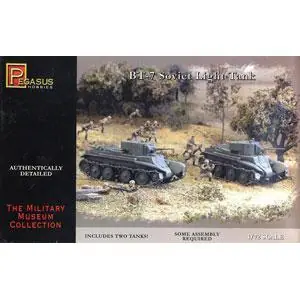 1/72 BT-7 Soviet Tank, 2 Bausätze