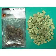 28 mm Sandsäcke, Einzeln, bemalt