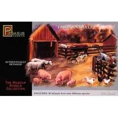 1/48 Amerikanische Geschichte:30 verschiedene Farm-Tiere