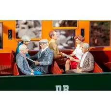 6 sitzende Waggon-Reisende III