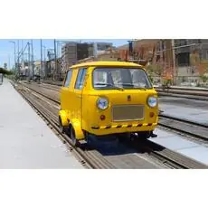FS, Draisina Fiat 500 mit rechteckigem Gitter, gelb, DCC-Sound FS, Draisina Fiat 500 mit rechteckigem Gitter, gelb, DCC-Sound