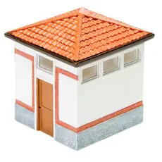 Kleines Toilettengebude für Bahnhof