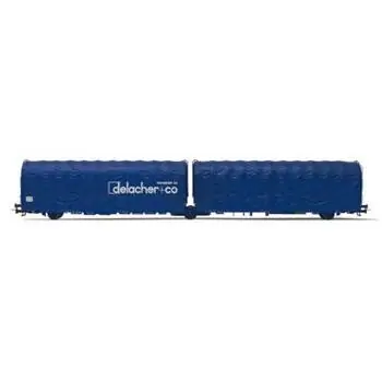 Dreiachsiger Schiebeplanenwagen Lails, Delacher +Co